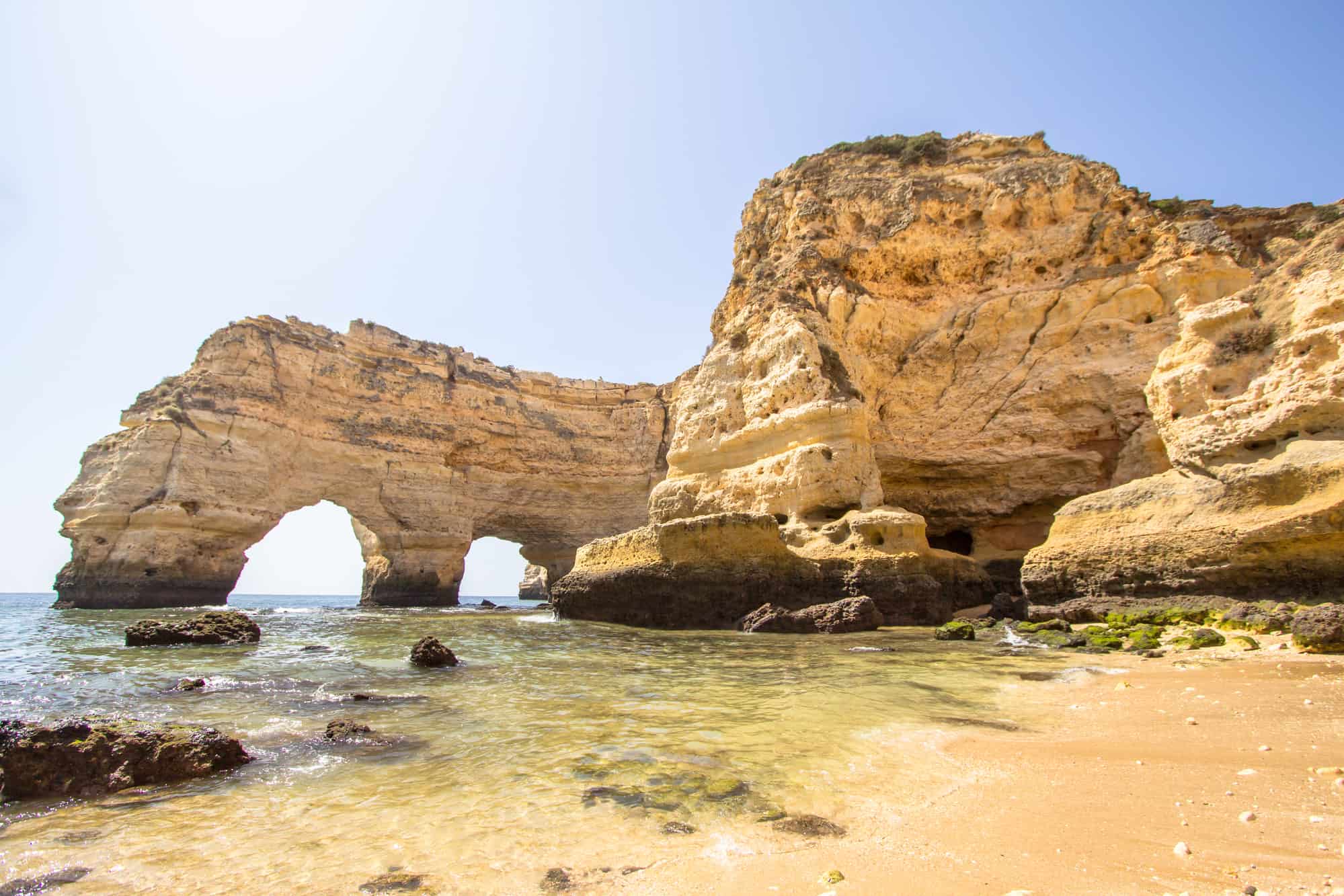 widok na klify Algarve